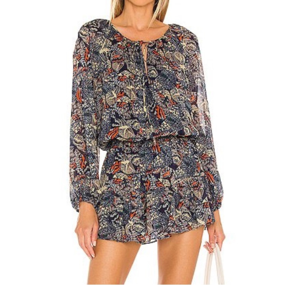 Amanda Uprichard Charleigh Romper in Chrysalis